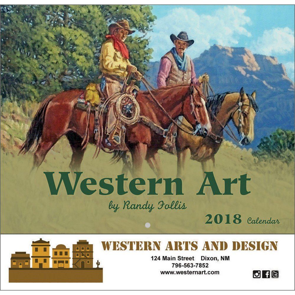 Western Art Wall Calendar Staped Promotion Pros