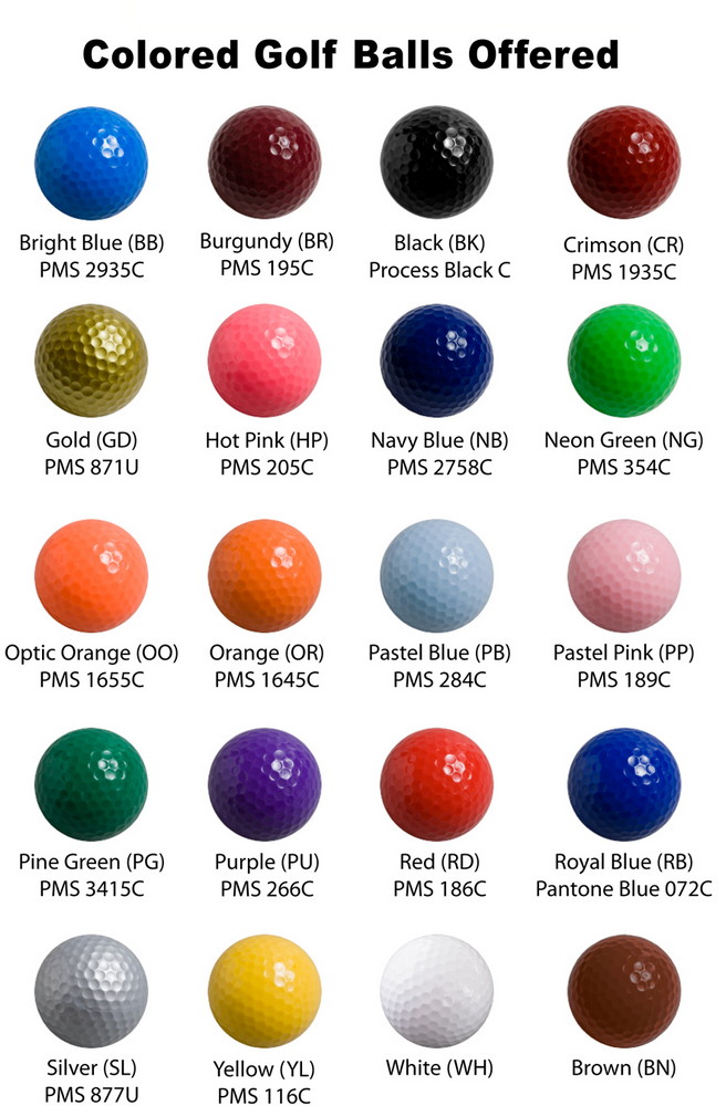 Find Customizable Colored Golf Ball Set