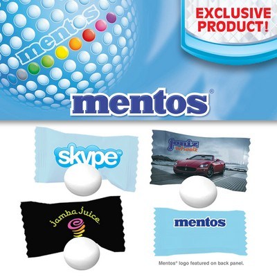 2000 Individually Wrapped Personalized Mentos Mints Four Color Process