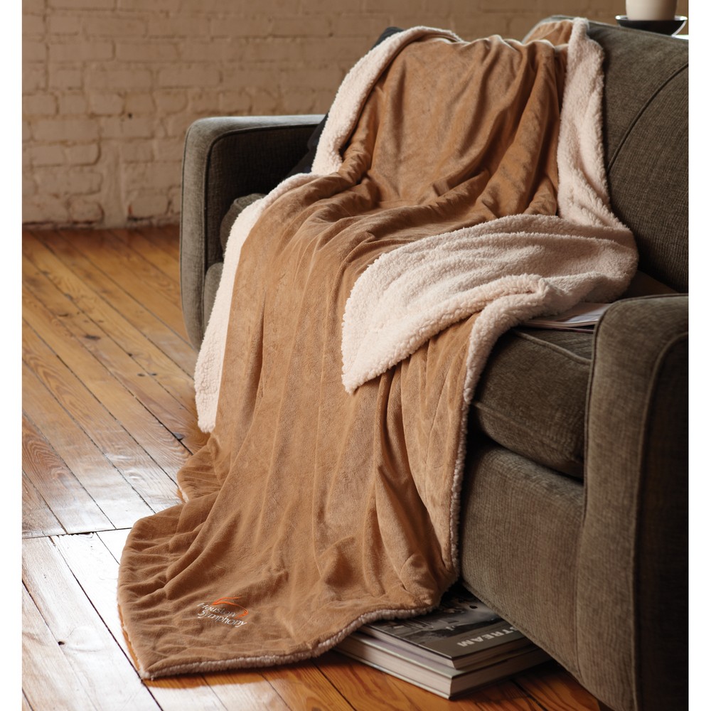 Personalized Oversized Micro Mink Sherpa Blanket Promotion Pros