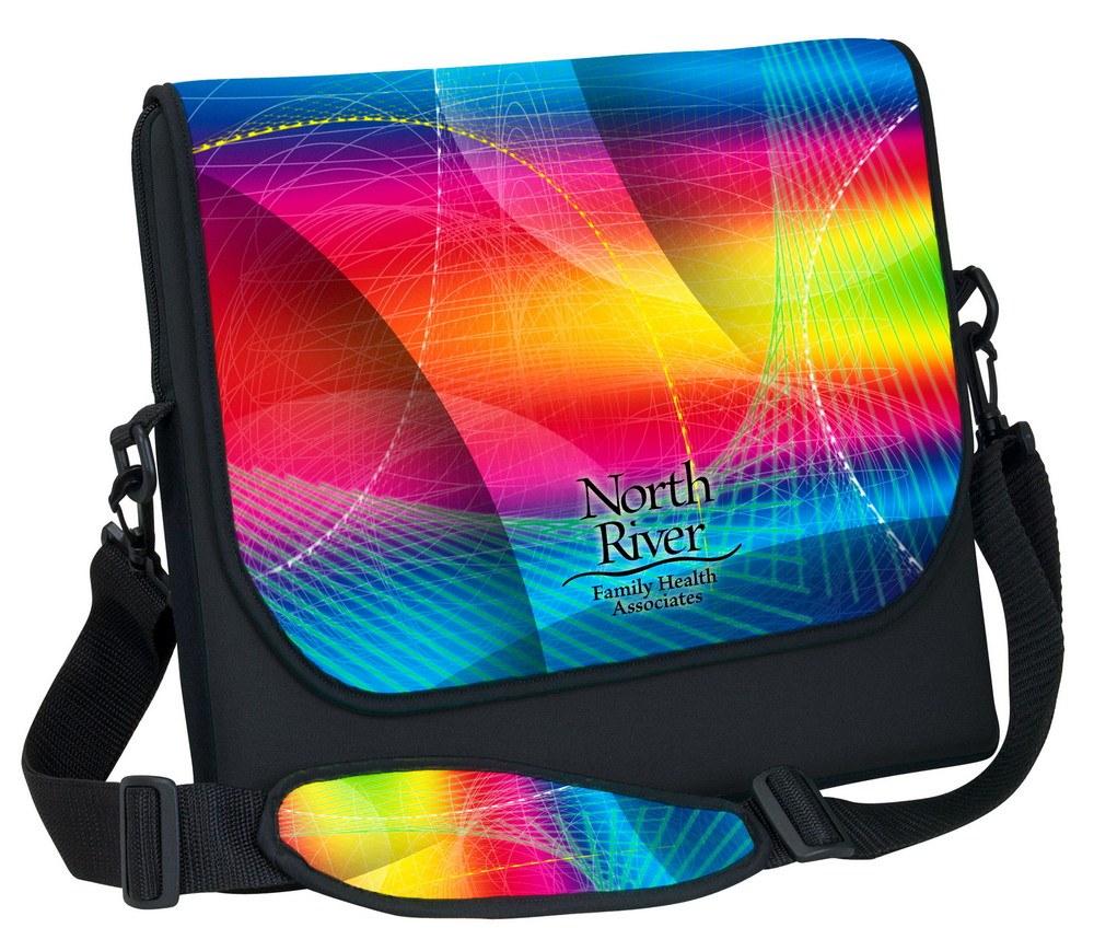 neoprene messenger bag with guitar strap