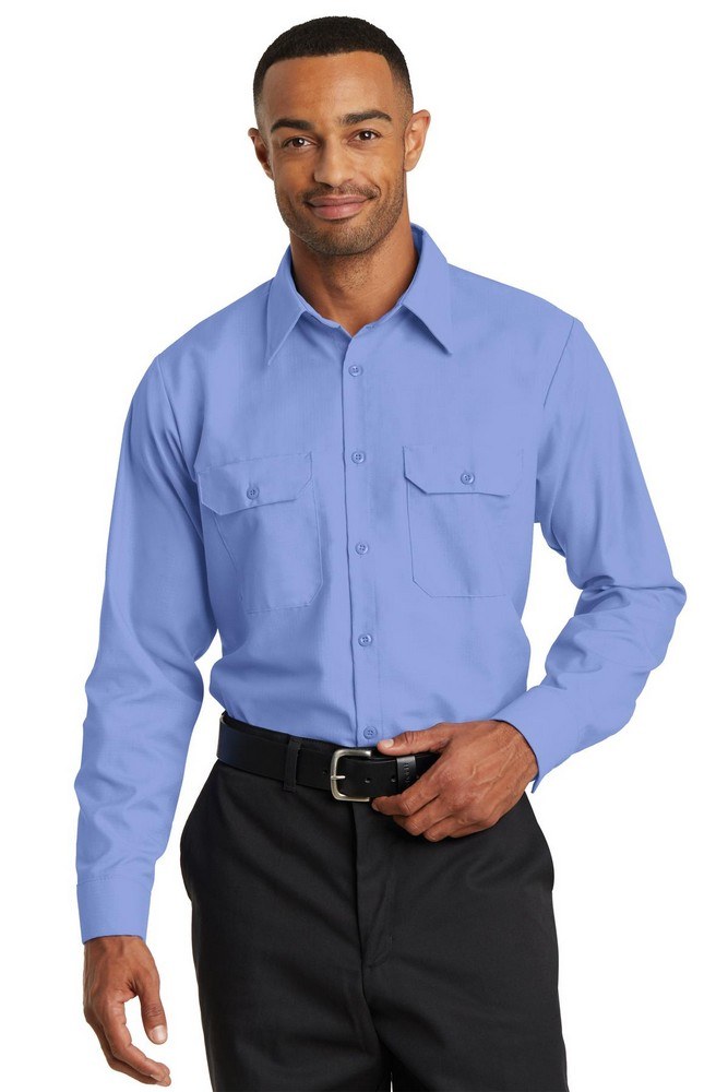 Men's Custom Red Kap Long Sleeve Button Up - Promotion Pros